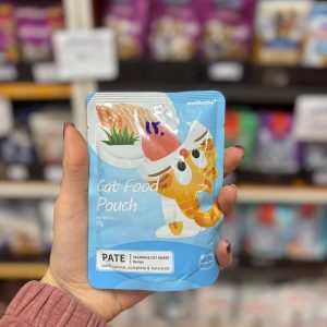 پوچ استیپل فود گربه با طعم ماهی و کت گرس