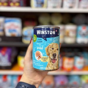 کنسرو سگ بالغ وینستون با طعم گوشت گوزن