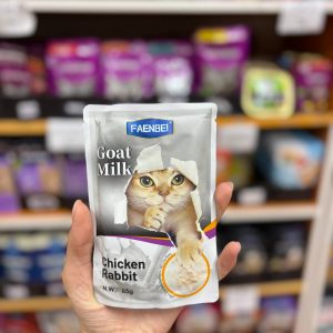 پوچ شیر بز فنبی با طعم مرغ و خرگوش